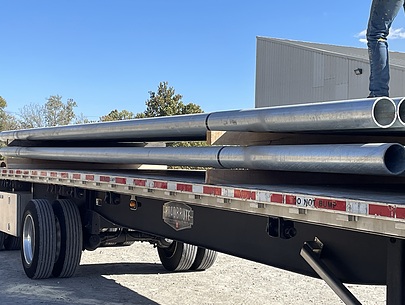Carbon Steel Pipe on Truck