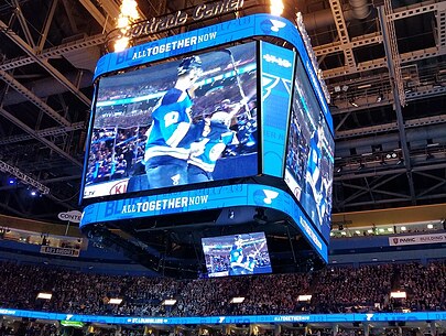 St. Louis Blues Scoreboard Construction Process