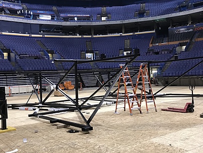 Steel Scoreboard Construction Enterprise Center