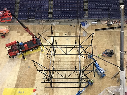 Steel Scoreboard Structure for NHL St. Louis Blues