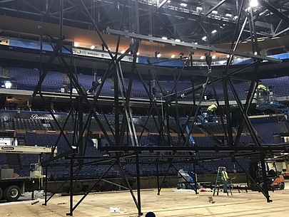 Steel Scoreboard Structure for NHL St. Louis Blues