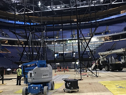 Building Steel Scoreboard in Enterprise Center