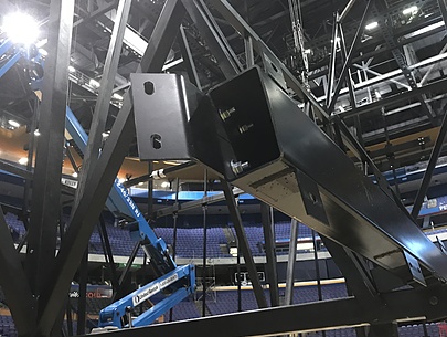 Building Steel Scoreboard in Enterprise Center