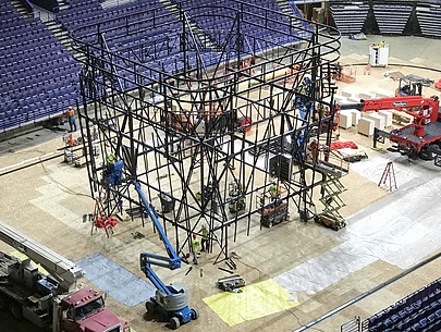 Construction of Steel Scoreboard