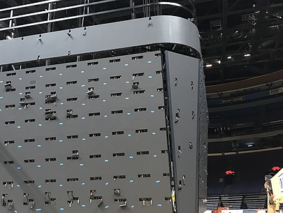 Steel Scoreboard Structure for the St. Louis Blues