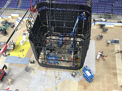 Scoreboard is Built for St. Louis Blues in Enterprise Center